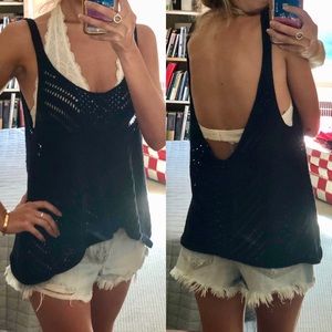 A&F Scoop Back Knit Tank